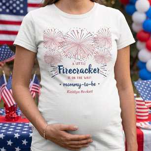 T-shirt Fusée Sur Le Chemin ! 4 Juillet Baby Shower