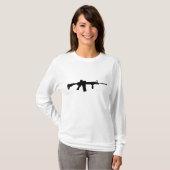T-shirt Fusil noir AR-15 (Devant entier)