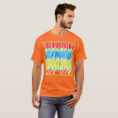 T-shirt Fusion d'art chromatique (Devant entier)