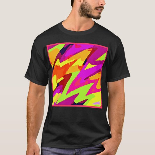 T-shirt Fusion d'art chromatique (Devant)