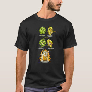 T-shirt Fusion de bière Orge Malt et houblon  Boire de la 
