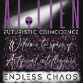 T-shirt Fusion de l'espace de l'intelligence alien et arti