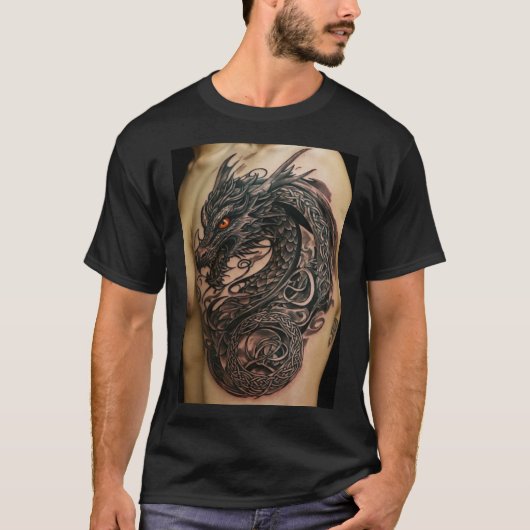 T-shirt Fusion d'encre Threads tatoués Artistrie sur le co (Devant)