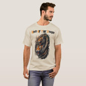 T-shirt Fusion mythique : puissance tigre-dragon (Devant entier)