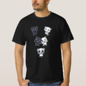 T-shirt Fusion Panda Bear Funny (Devant)
