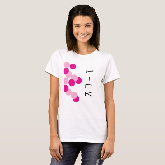 T-shirt Fusion rose harmonieuse (Devant entier)