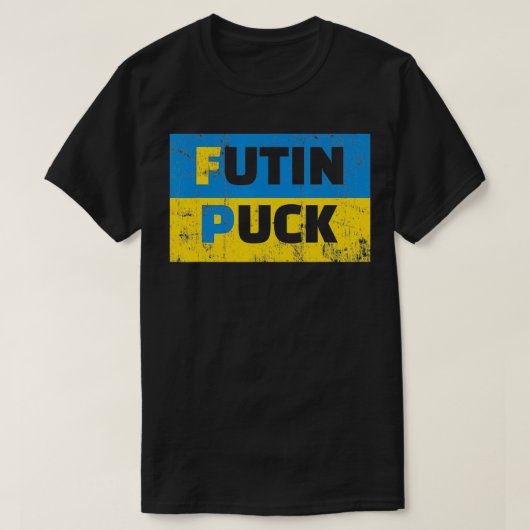 T-shirt Futin Puck Pro Ukraine pour plus de paix dans le m (Design devant)