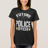 T-shirt Futur agent de police drôle Costume policier garço (Devant)