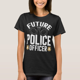 T-shirt Futur agent de police drôle Costume policier garço