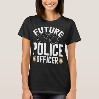 T-shirt Futur agent de police drôle Costume policier garço