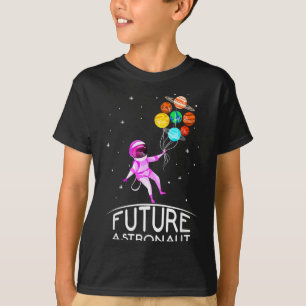 T-shirt Futur astronaute avec des planètes Citation drôle