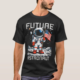 T-shirt Futur astronaute sur la lune Astronomie Espace