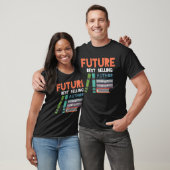 T-shirt Futur auteur Witty Bookworm Library Fan (Unisexe)