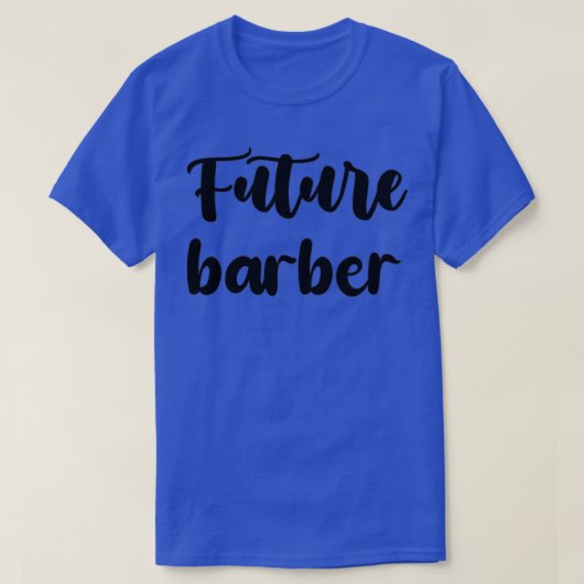 T-shirt futur barbier Drôle coiffeur idée cadeau pour Homm (Design devant)