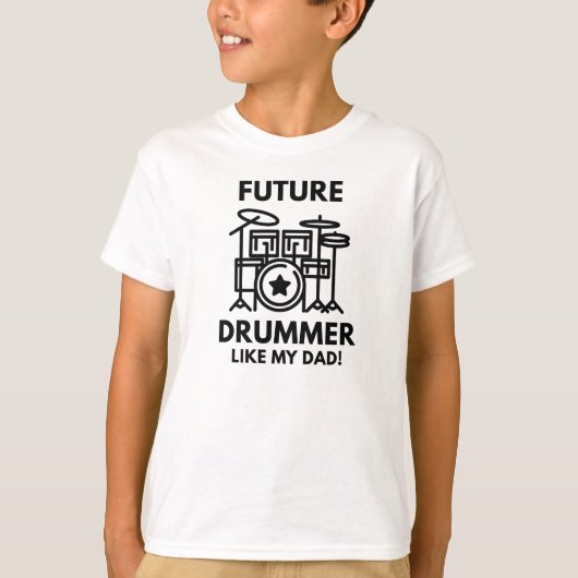 T-shirt Futur batteur comme mon père (Devant)