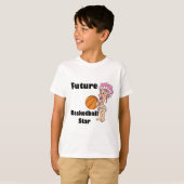 T-shirt futur bébé fille star du basket-ball (Devant entier)