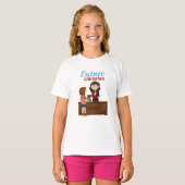 T-shirt Futur bibliothécaire (Devant entier)