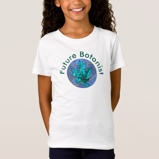 T-Shirt Futur botaniste plante Turquoise (Devant)