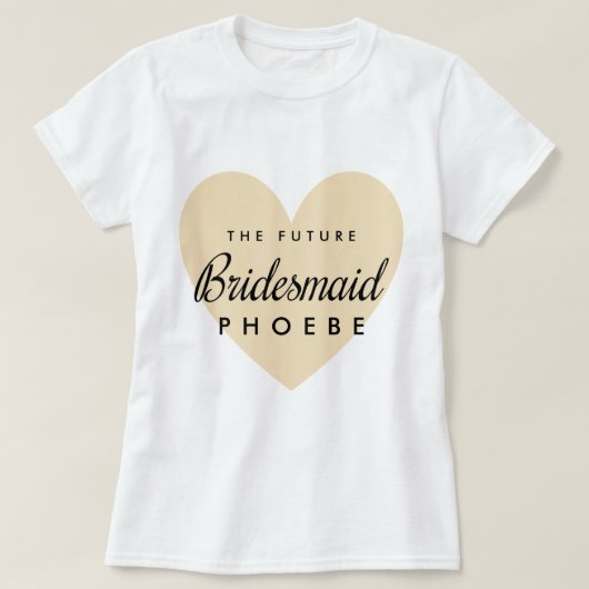 T-shirt Futur Bridesmaid (Design devant)