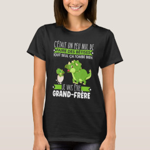 T-shirt Futur cadeau Big Brother Faire-part Dinosaur cadea