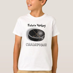 T-shirt Futur champion d'hockey !