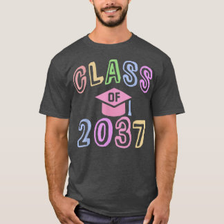 T-shirt Futur CLASS of 2037 Graduation Straight Outta Day
