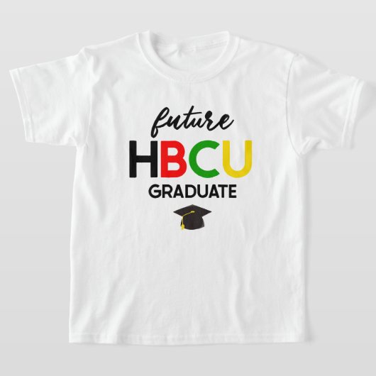 T-shirt Futur collège HBCU Diplômé garçon du garçon (Poser)