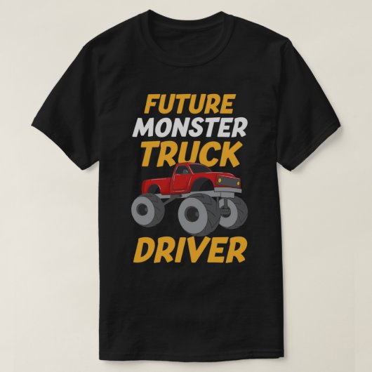 T-shirt Futur conducteur de camion Monster 4 (Design devant)