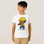 T-shirt Futur constructeur en casque jaune (Devant entier)