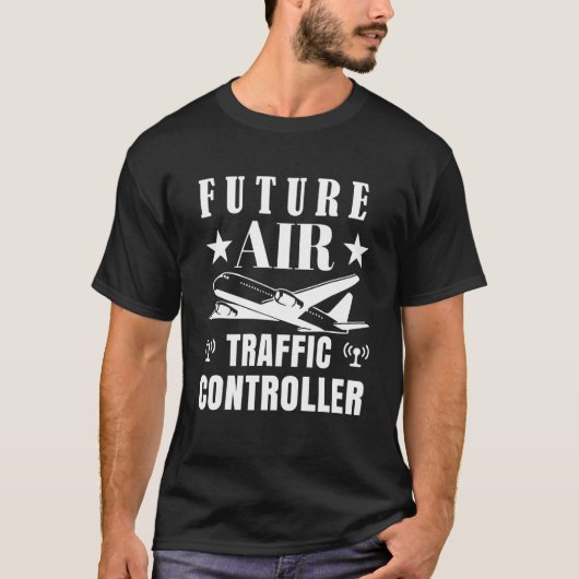 T-shirt Futur contrôleur de la circulation aérienne Naviga (Devant)