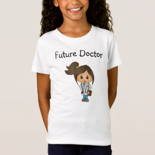 T-Shirt Futur docteur - docteur mignon Female - brune