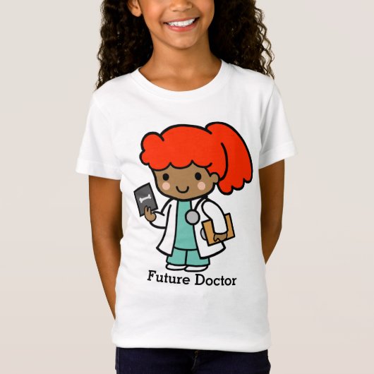 T-Shirt Futur docteur fille avec Xray (Devant)