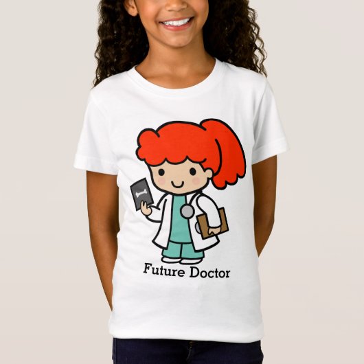 T-Shirt Futur docteur fille avec Xray (Devant)