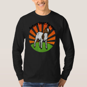 T-shirt Futur éleveur de chèvres Boer chèvre Kid Dark Text