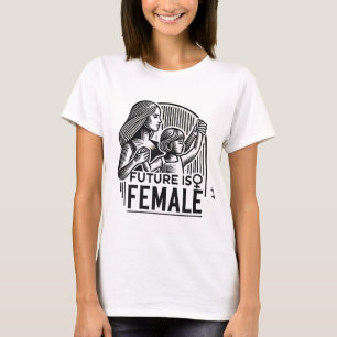 T-shirt Futur est Femme Mère et Fille tenant main