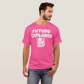 T-shirt Futur Explorer Chemise Pour Garçons Filles Camping (Devant entier)