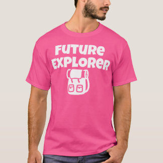 T-shirt Futur Explorer Chemise Pour Garçons Filles Camping