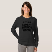 T-shirt Futur fabricant de raccords de ciment (Devant entier)