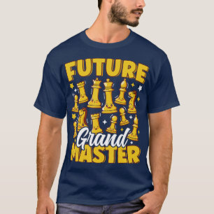 T-shirt Futur Grand Maître Joueur d'échecs mignons pièces 