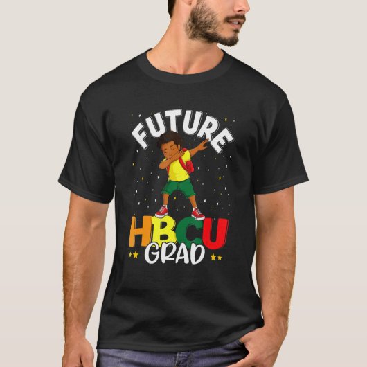 T-shirt Futur HBCU Grad Grad Afro Black Boy College G (Devant)