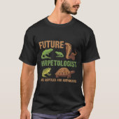 T-shirt Futur Herpétologiste Reptile Amphibians Fan Kid (Devant)
