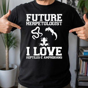 T-shirt Futur herpétologue amateur d'herpétologie Amphibie