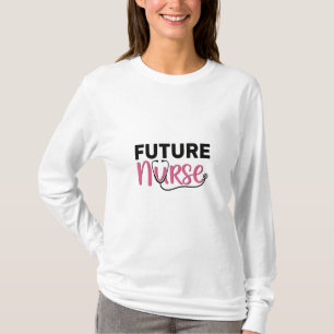 T-shirt Futur infirmier stéthoscope design audacieux