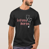 T-shirt Futur infirmier Stethoscope Graphique Infirmière i (Devant)