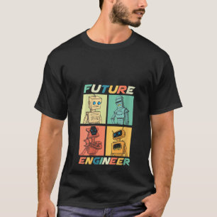 T-shirt Futur Ingénieur Costume Robot Robot Adul