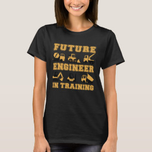 T-shirt Futur ingénieur en formation enfants de la constru