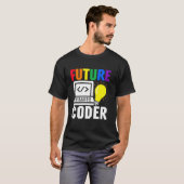 T-shirt Futur jeune codeur mignon carrière programmeur inf (Devant entier)