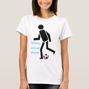 T-shirt Futur joueur de football et coutume de balle