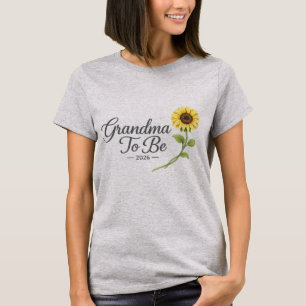T-shirt Futur Maman 2026 Tournesol Annonce de Grossesse
