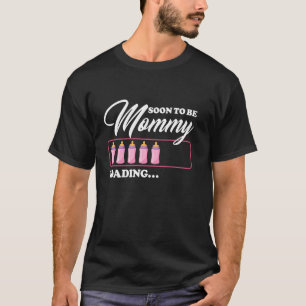 T-shirt Futur Maman Chargement Maman et Papa Pour Être Amu